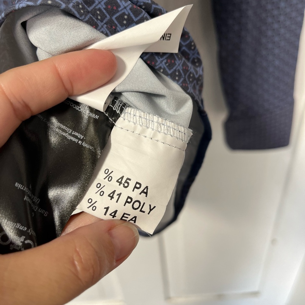 Maceoo Einstein Maze Gingham Blue Button Down Per… - image 7